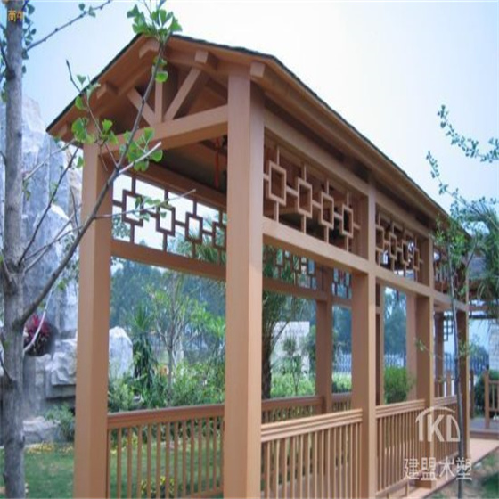 木塑长廊 呼和浩特木塑长廊制作施工厂家